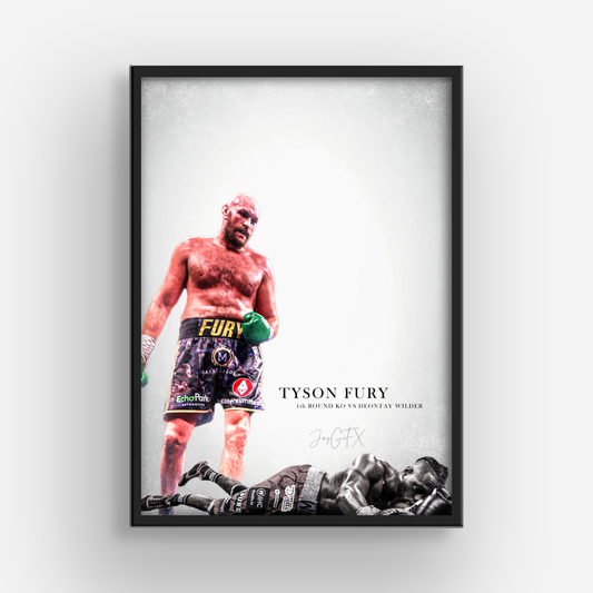 Tyson Fury Boxing Poster