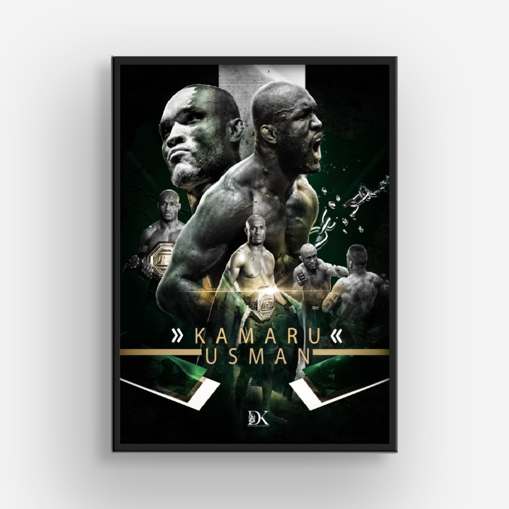 Kamaru Usman MMA Poster