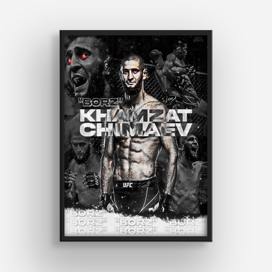 khamzat Chimaev MMA Poster