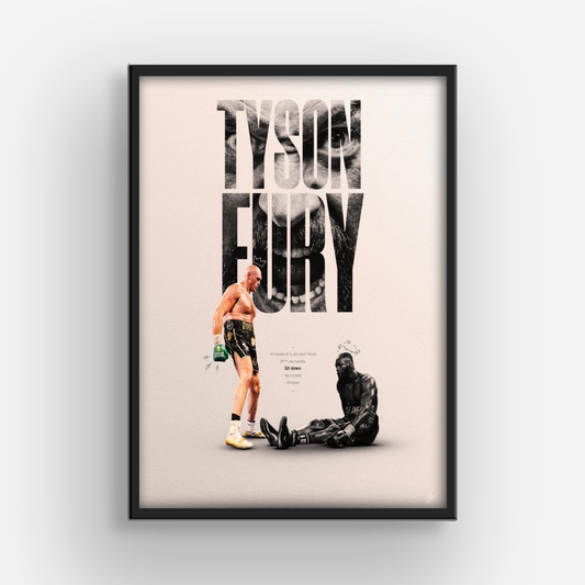 Tyson Fury Boxing Poster