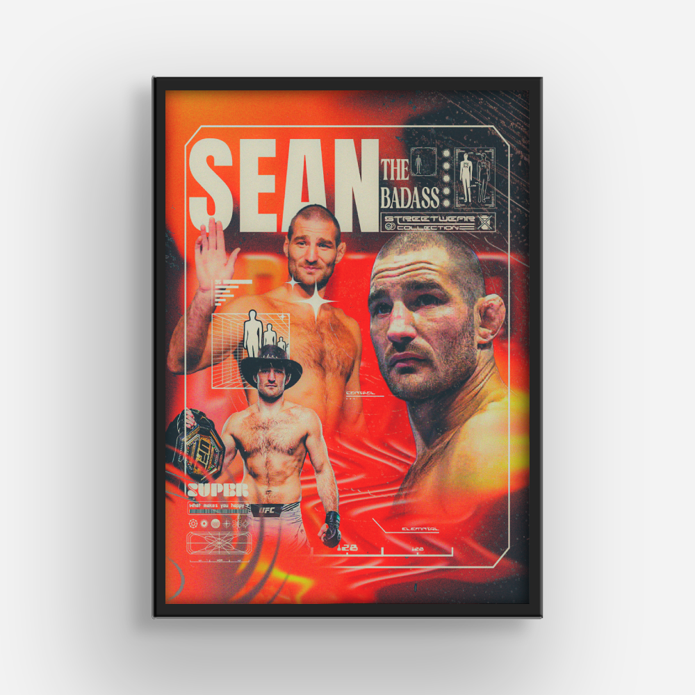 Sean Strickland MMA Poster