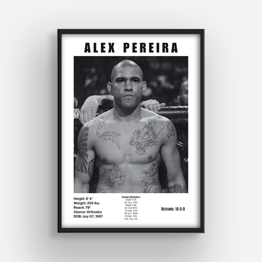 Alex Pereira MMA Poster