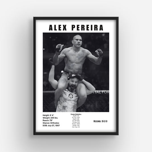 Alex pereira MMA Poster