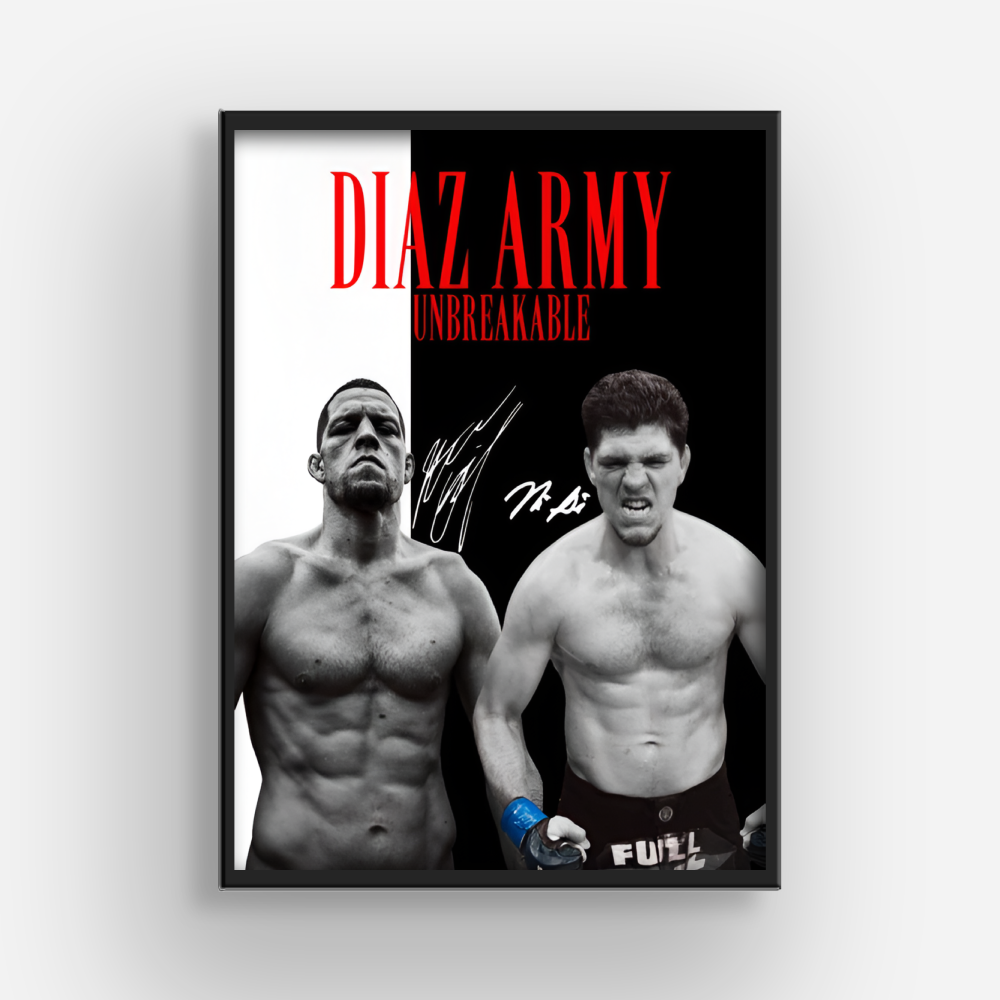 Diaz Army MMA Poster