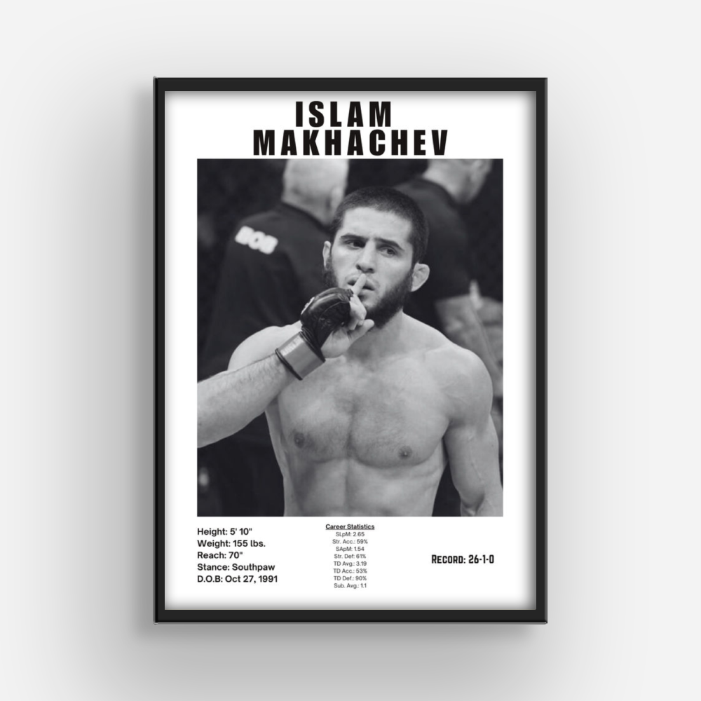 Islam Makhachev MMA Poster