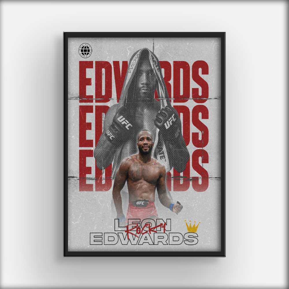 Leon Edwards MMA Poster