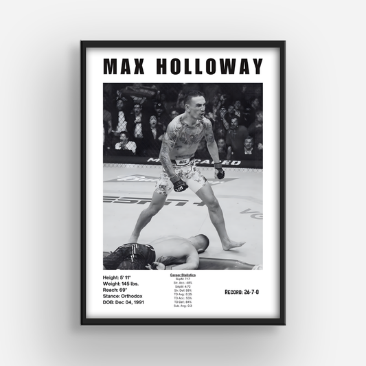 Max Holloway MMA Poster