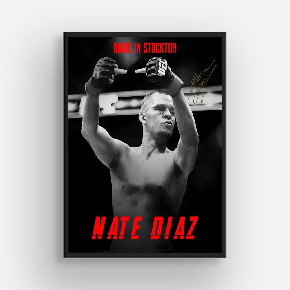 Nate Diaz MMA Poster