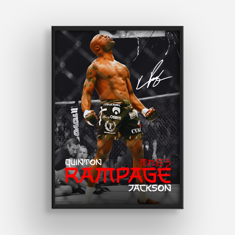 Rampage Jackson MMA Poster