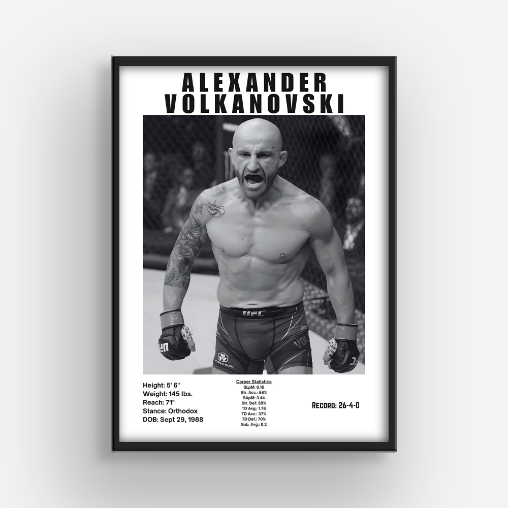 Alex Volk MMA Poster